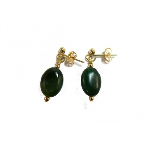 Green Canadian Jade Earrings Green Canadian Jade Earrings